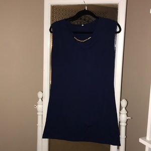 Navy Blue Flowy Dress